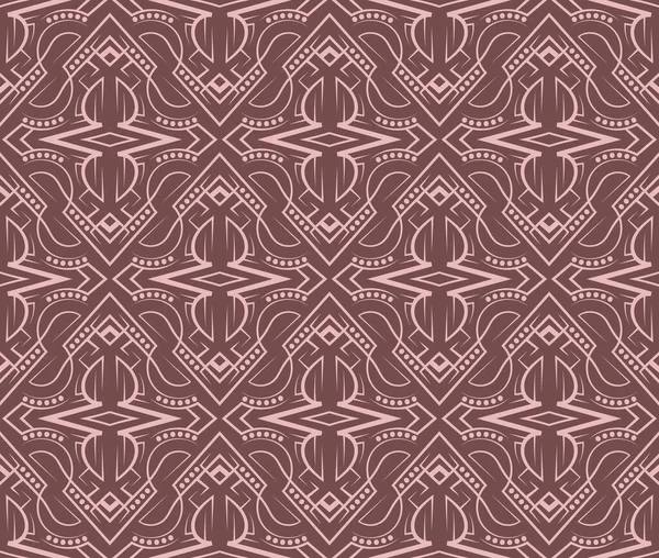 Eski moda, pürüzsüz desen. Simetrik antika duvar kağıdı. Vektör yinelenen süs.