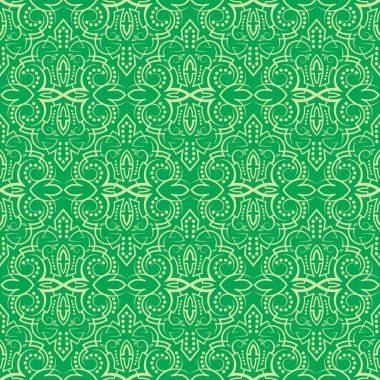 Klasik, zarif, pürüzsüz desen. Simetrik çift renkli grafik duvar kağıdı. Vektör kaplanabilir süs tasarımı.