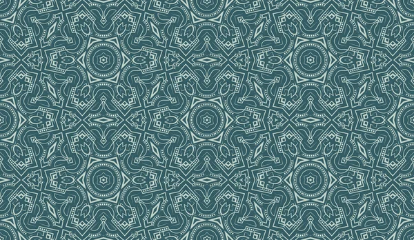 Восточный Бесшовный Рисунок Линий Точек Шестиугольный Симметричный Орнамент Дизайна Обоев — стоковый вектор
