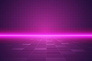 metaverse mavi teknoloji arkaplan şablonu