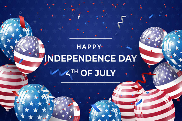 usa independence day celebration background template