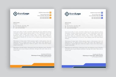 işletme kurumsal antetli tasarım şablonu