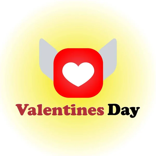 Valentýn Logo Srdce Logo Lásky Šťastný Valentýn — Stockový vektor