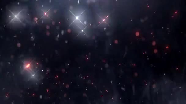 发光背景下的闪光粒子 — 图库视频影像