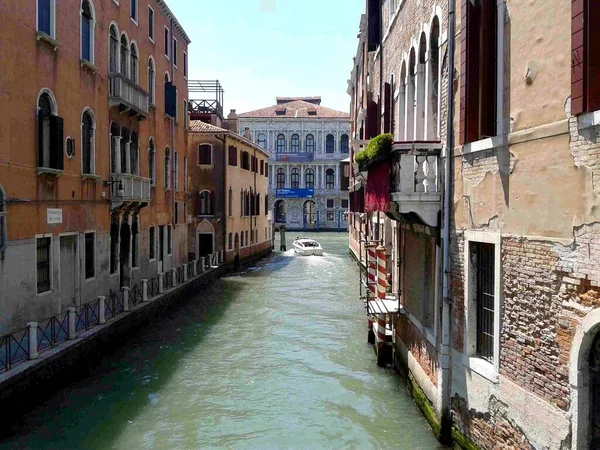 Traveling in Italy, a narrow canal in Venice