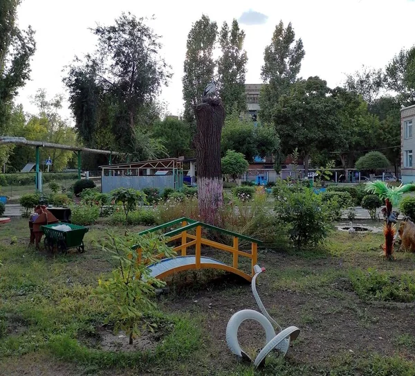 Originele Kinderspeelplaats Het Stadspark — Stockfoto