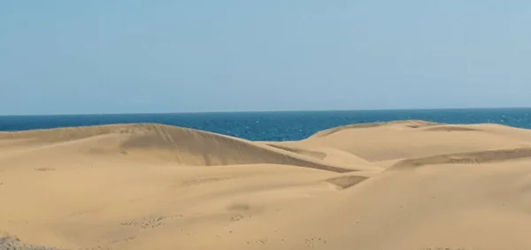 グラン・カナリア島の赤い砂丘. ロイヤリティフリーのストック写真