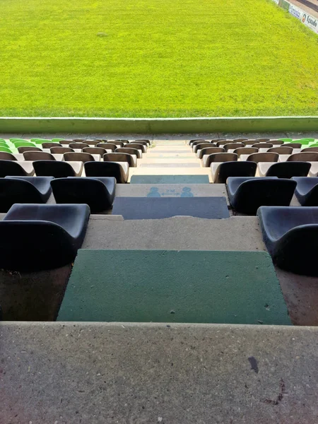 Lanes Soccer Field View Green Grass — Stockfoto