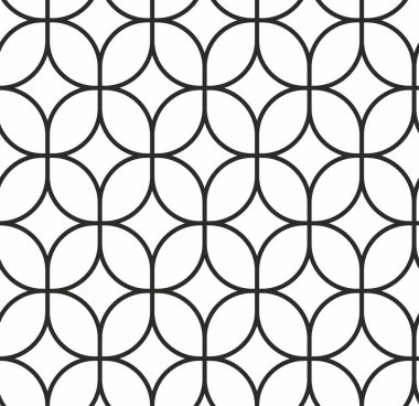 Vektör kusursuz Müslüman deseni. Tek renkli Asyalı İslami süs, kafes