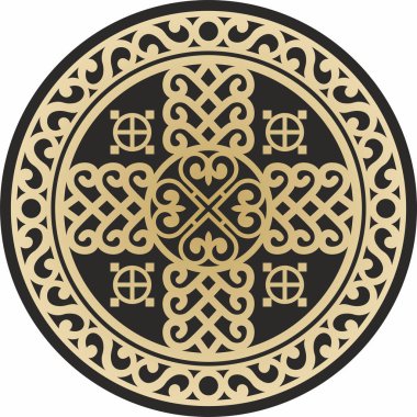 Vektör altın ulusal Yakut çemberi, 