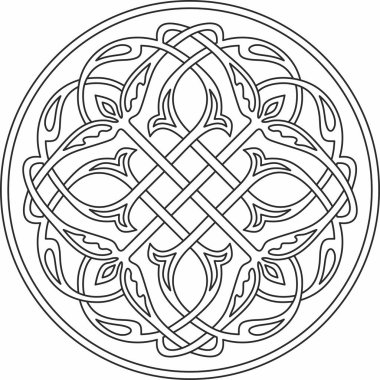 Vektör renkli, pürüzsüz Mısır süsü. Sonsuz çember, halka, sınır, Eski Mısır çerçevesi.