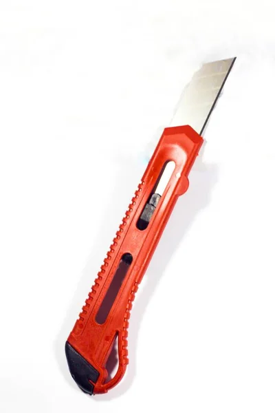 Coupe Rouge Multi Usages Avec Couteau Qui Est Retiré Sur — Photo