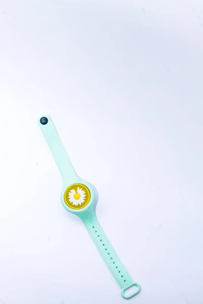 Armband Form Einer Uhr Mit Floralen Motiven Zur Verhinderung Von — Stockfoto
