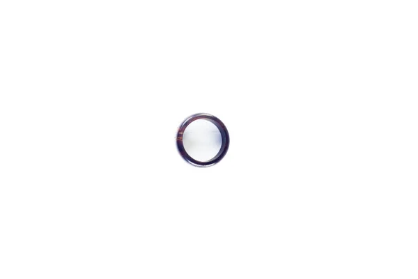 Black Ring Isolated White Background Dark Circle — Fotografia de Stock
