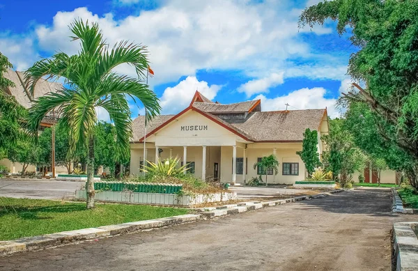 Eski miras binası. Dayak kabilesinin mirasını saklamak için bir yer. Balanga Müzesi, Palangkaraya, Orta Kalimantan, Endonezya