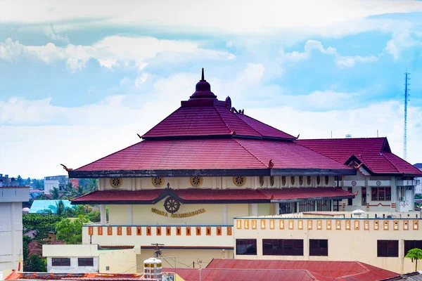 Budist Ibadethanesi Banjarmasin Deki Dhammasoka Manastırı Güney Kalimantan Endonezya Mart — Stok fotoğraf