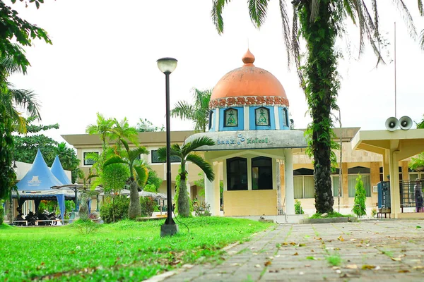 Poste Sécurité Mosquée Sabilal Muhtadin Banjarmasin Avec Style Une Petite — Photo