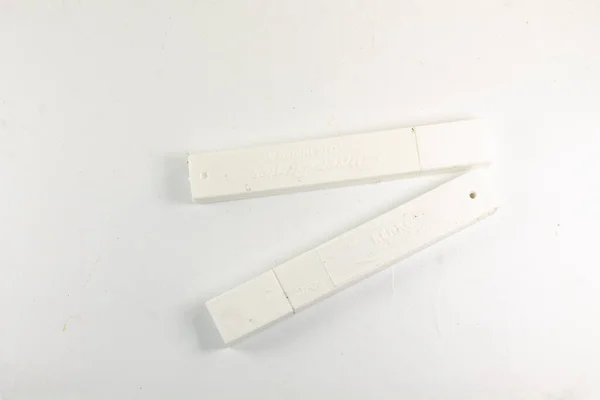 Two Boxes Small Size Cutter Blades Isolated White Background Kenko — Fotografia de Stock