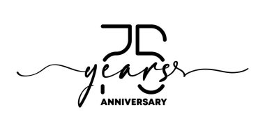 75 'inci yıl dönümü amblemi. Yıldönümü rozeti ya da etiketi. 75. kutlama ve kutlama tasarım unsuru. Tek sıra halinde. Vektör EPS 10. Arkaplanda izole.