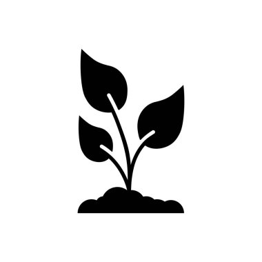 Bitki simgesi. Eko sistem. Doğa. Vektör EPS 10. Beyaz arkaplanda izole.