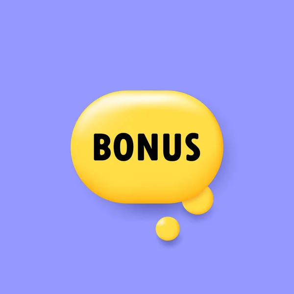 Bonus Nápis Bublinou Bonusovým Textem Vektorový Eps10 Izolováno Bílém Pozadí — Stockový vektor