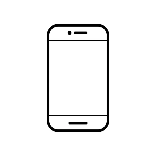 Ícone Smartphone Ícone Dispositivo Digital Vector Eps Isolado Sobre Fundo — Vetor de Stock