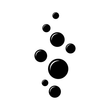 Sabun köpüğü ikonu. Vektör EPS 10. Beyaz arkaplanda izole.