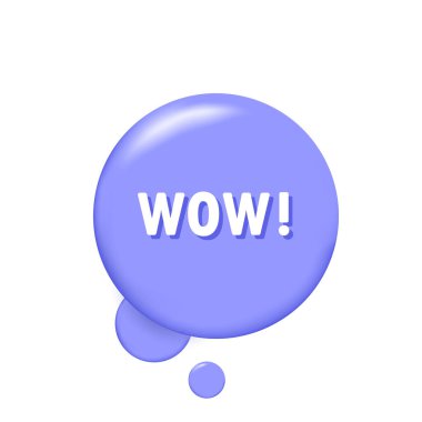 Vay canına. Üç boyutlu konuşma baloncuklu afiş. Vektör EPS 10. Beyaz arkaplanda izole.