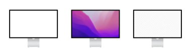 Apple Stüdyo Görüntüleme Bilgisayar Monitörü. Apple bilgisayar seti. M1 Max ve M1 Ultra. Vektör çizimi. Ukrayna, Zaporizhzhia, Mart, 15