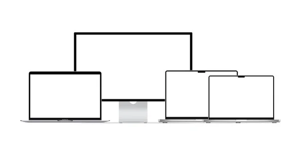 Mac Studio Macbook Pro Studio Display Apple Studio Display Počítačový — Stockový vektor