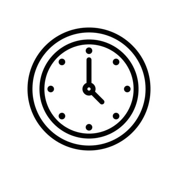 Clock Vector Illustration Watch Wall Clock Plan Planning Time Table — Vettoriale Stock