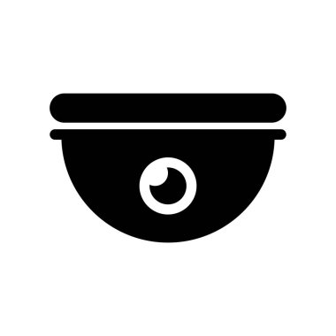 Video kamera hattı simgesi. Alarm sistemi, güvenlik kamerası, güvenlik, koruma, güvenlik, gözlem, izleme, video. Teknoloji konsepti. İş ve Reklamcılık için vektör satırı simgesi.