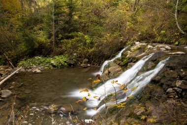 Dağlarda sonbahar sahne