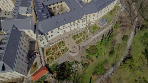 Olomouc Città Repubblica Ceca Bella Vista Aerea Panoramica Con Drone — Video Stock