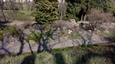 Meydanda yetişen çiçek açan kabak tarlaları ve açık seralar gözler önüne serildi. Sağa dönüyor. Olomouc, Çek Cumhuriyeti