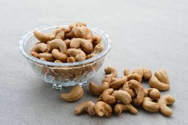 Kaju fıstığı, Endonezya 'da Kacang Mete olarak bilinir. Seçici odak resmi.