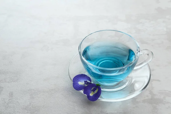 Teh Telang Pillangó Virágtea Vagy Kék Tea Clitoria Ternatea Növény — Stock Fotó