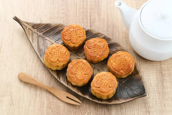 Çöreği Geleneksel Çin Yemeği Sonbahar Ortası Festivalinde Popüler — Stok fotoğraf