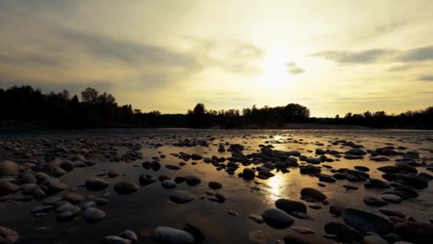 Ландшафт Сансет Річці — стокове відео