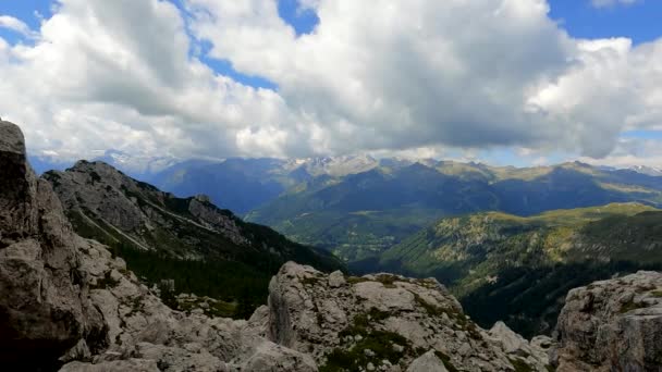 Paesaggio Alpino Nelle Dolomiti — Video Stock