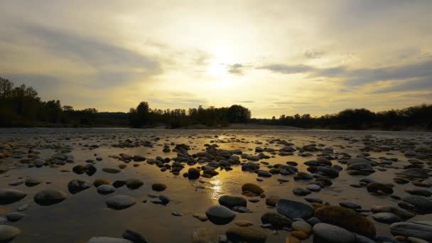 Espetacular Sunset Landscape River — Vídeo de Stock