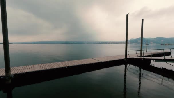 Осінній Краєвид Озері Маджоре — стокове відео