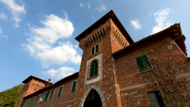 Paesaggio Sul Castello Visconteo Golasecca Italia — Video Stock