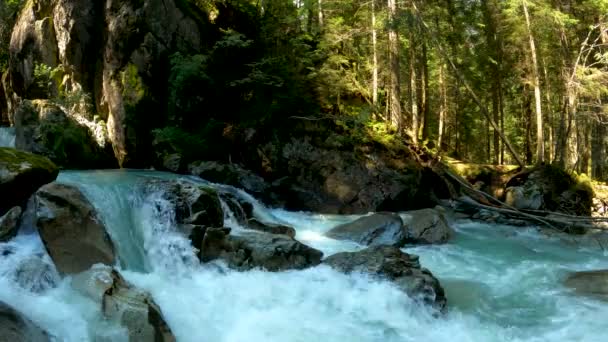 Літній Пейзаж Водоспаді Ларес — стокове відео