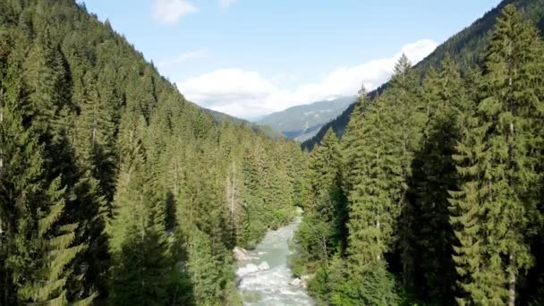 Aerial Drone Dolomitok Alpesi Panorámája — Stock videók