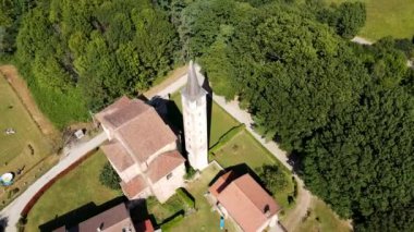  Hava Aracı - San Genesio Kilisesi 'nin manzarası MCXXXII DC.