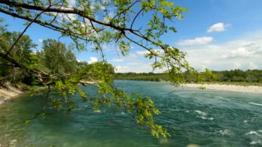 Ulusal Park 'ta River ve Blue Sky ile Panorama - 5K