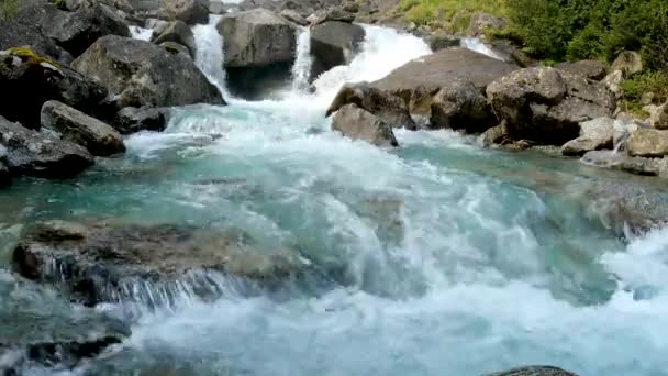 Alpine Landscape Nardis Waterfalls — Stock Video