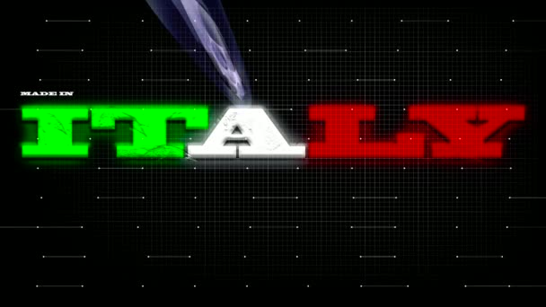 Made Italy — стоковое видео