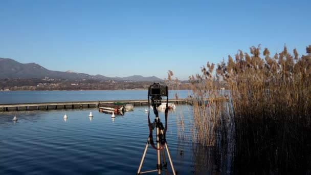 Zdjęcie Jeziorze Varese Włochy — Wideo stockowe